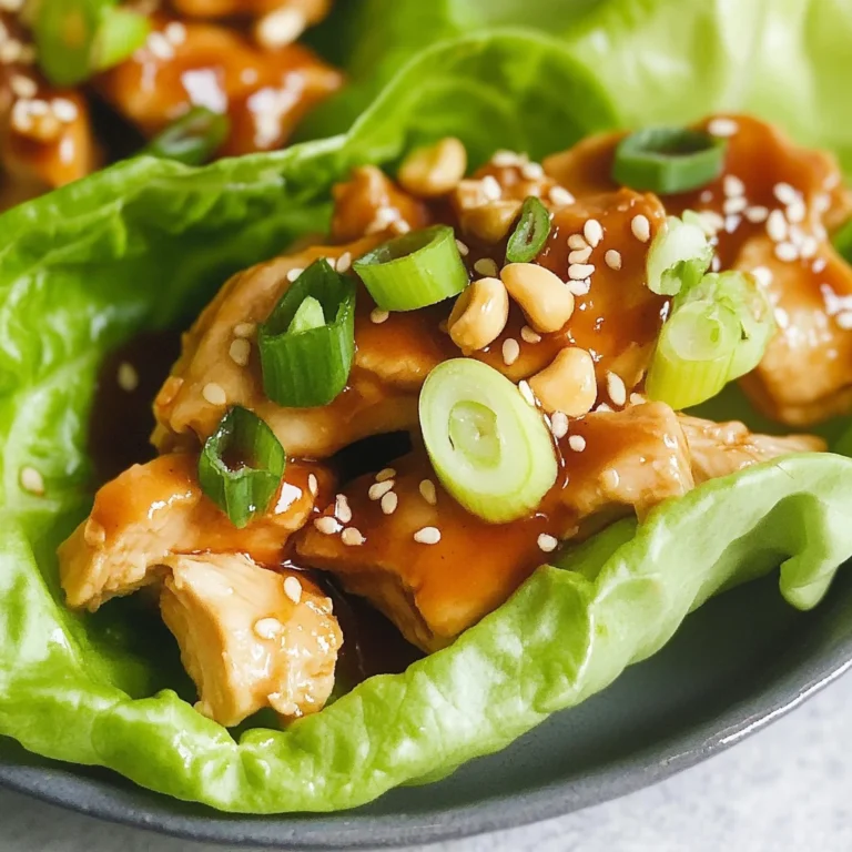 Teriyaki Chicken Lettuce Wraps (Low Calorie)