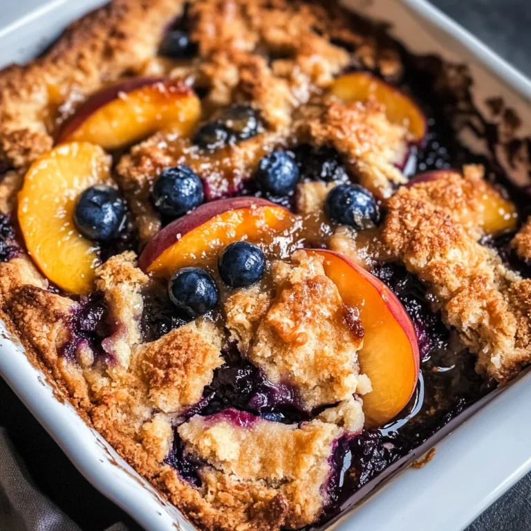 Vegan Brown Butter Peach Cobbler