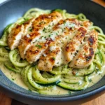 Zucchini Noodle Chicken Alfredo