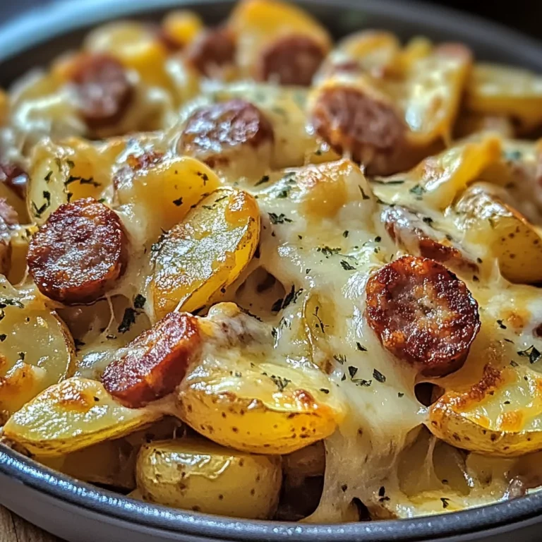 Cheesy Ranch Potatoes and Smoked Sausage