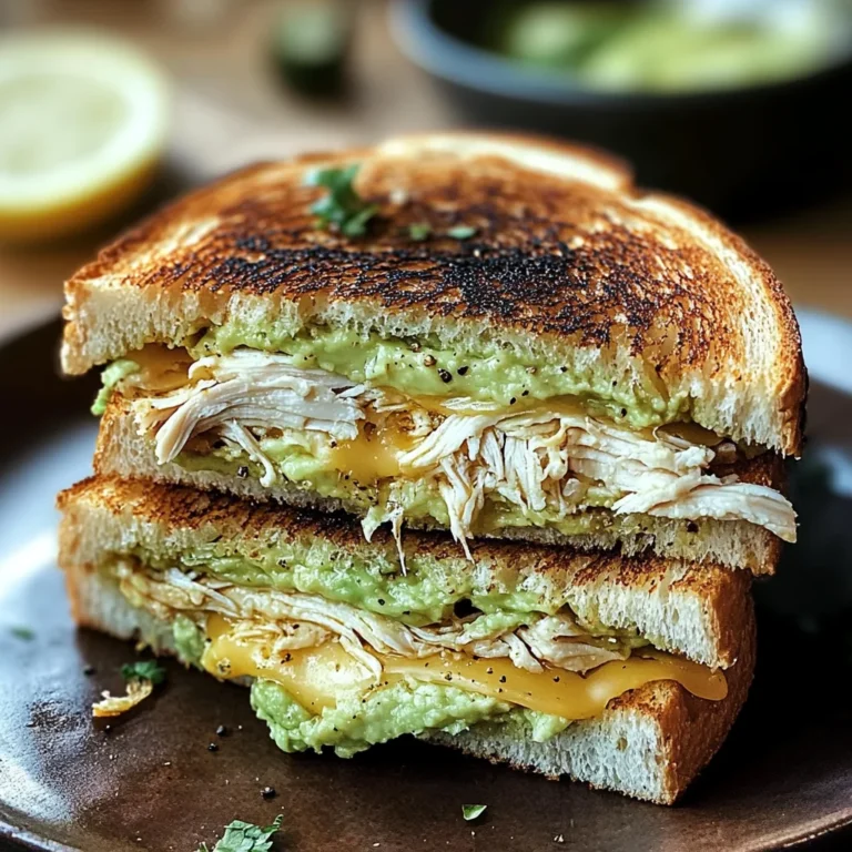 Chicken Avocado Melt Sandwich