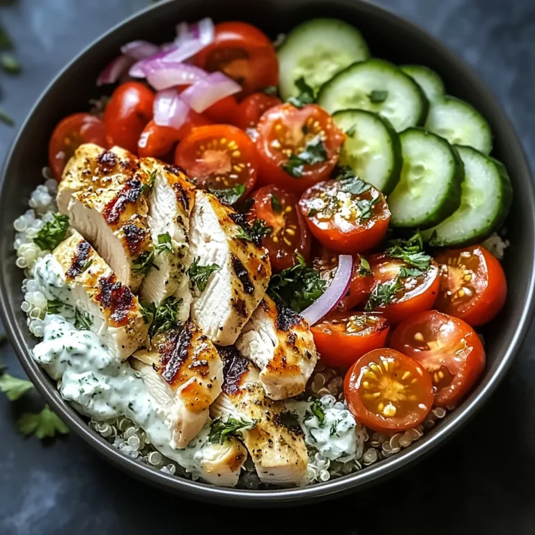 Chicken Tzatziki Bowls