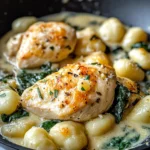 Creamy Garlic Chicken Gnocchi Skillet