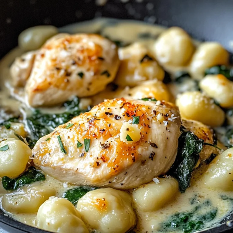 Creamy Garlic Chicken Gnocchi Skillet