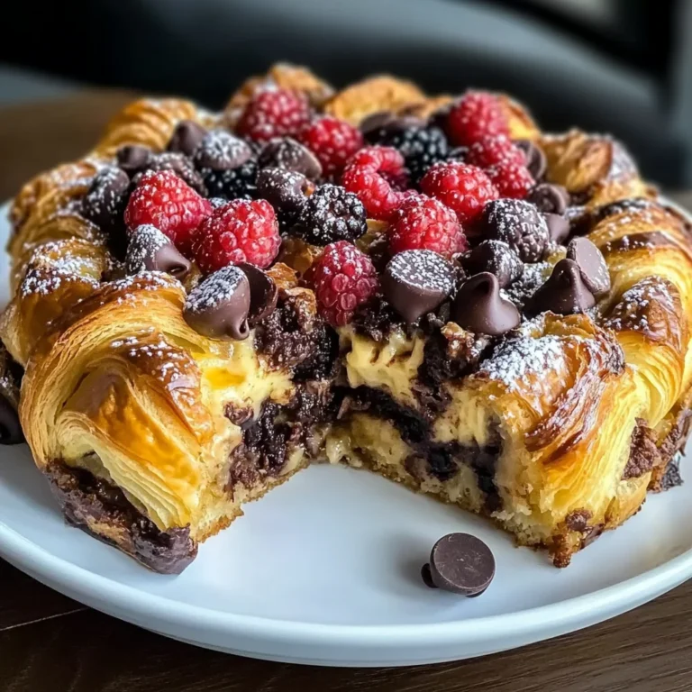 Decadent Chocolate Croissant Breakfast Bake