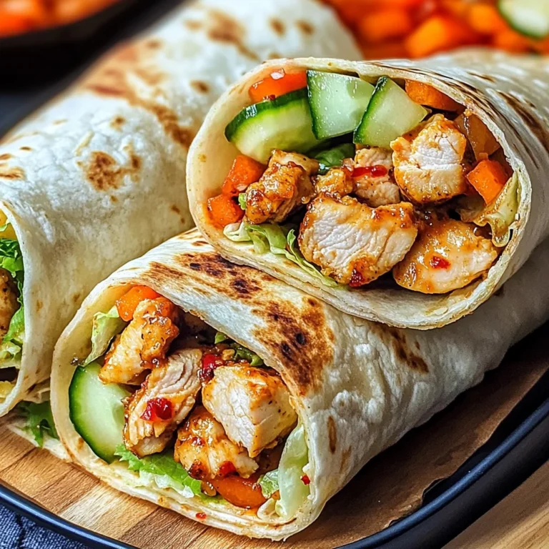 Firecracker Chicken Wraps