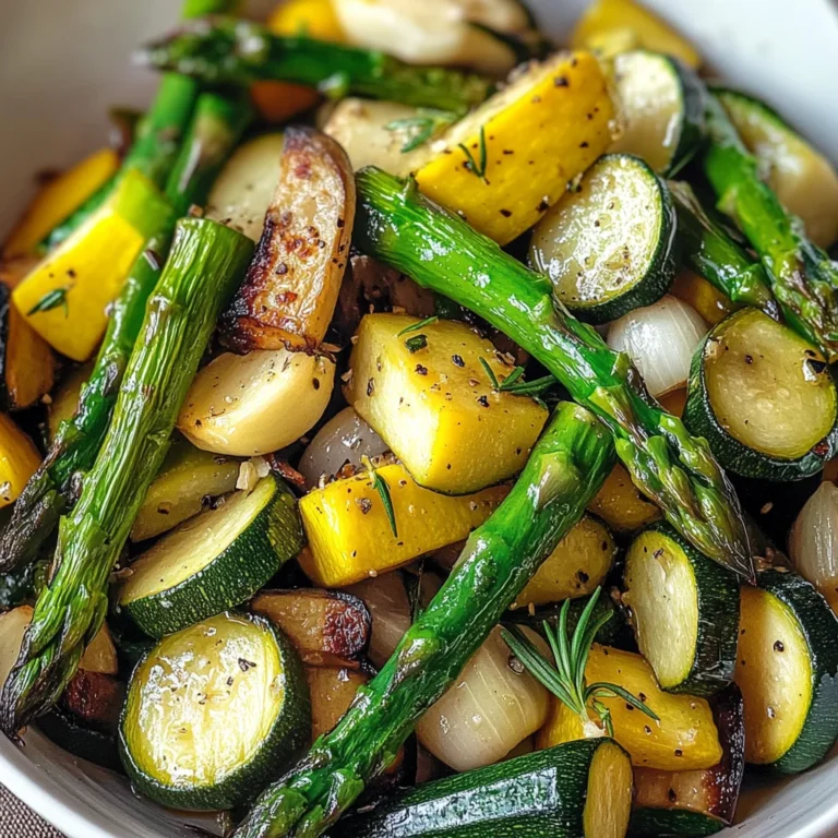Flavorful Asparagus with Zucchini and Squash