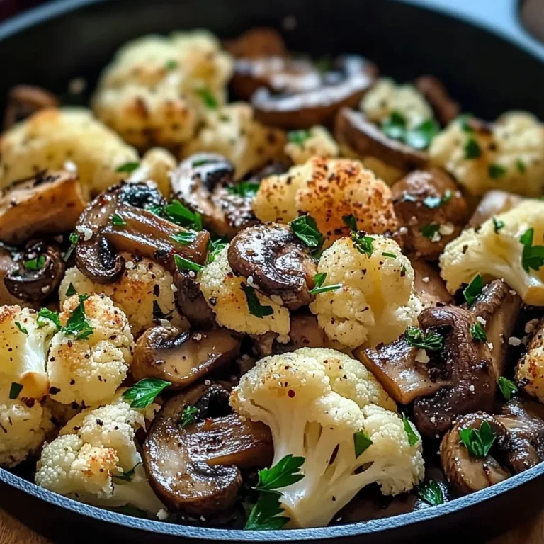Garlic Cauliflower Mushroom Skillet: Quick & Delicious Dish