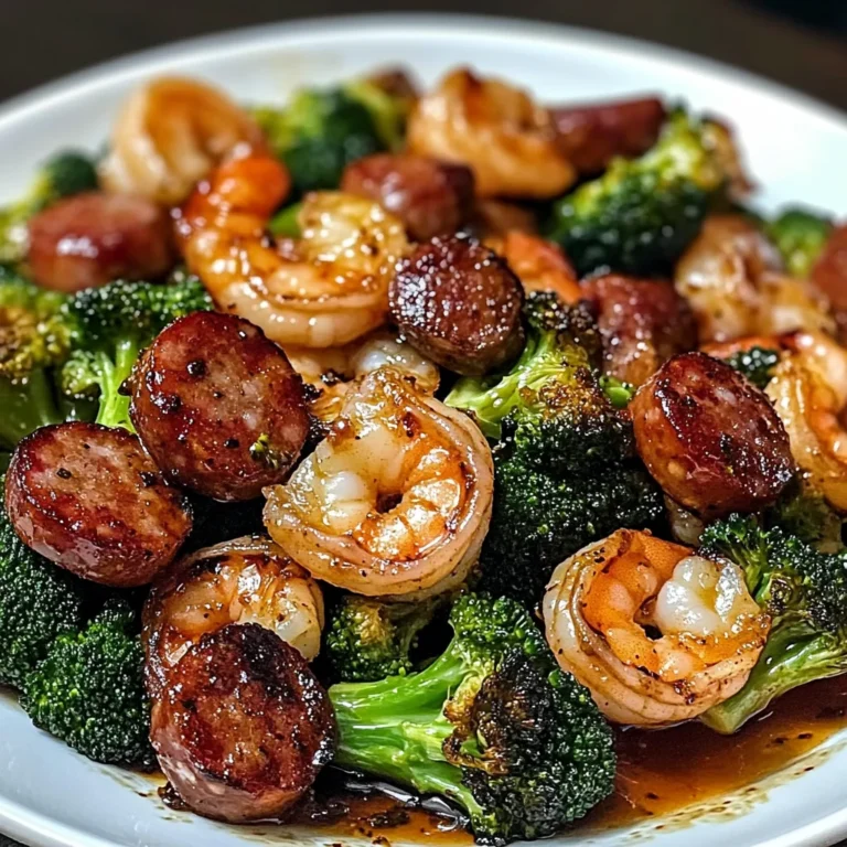 Honey Garlic Shrimp Roasted Broccoli