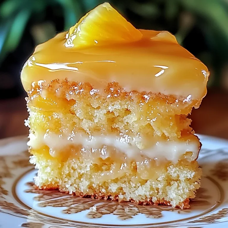 Juicy Pineapple Heaven Cake