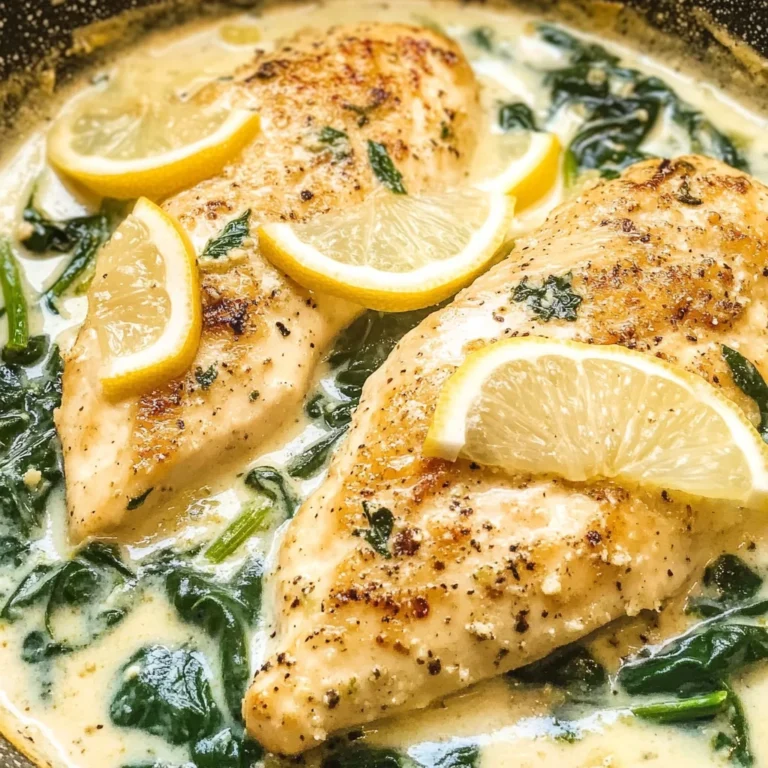 Lemon Parmesan Spinach Chicken