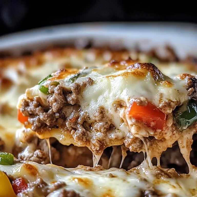 Low Carb Philly Cheesesteak Casserole