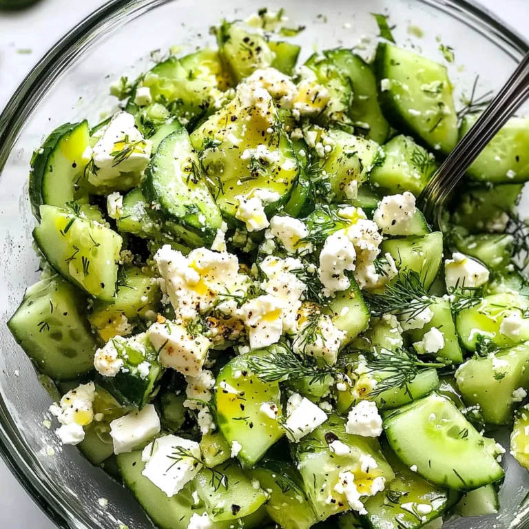 Smashed Cucumber Salad - With Feta and Dill