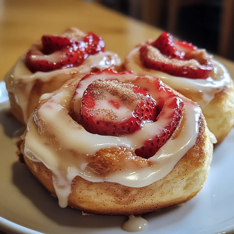 Strawberry Cheesecake Cinnabon Rolls
