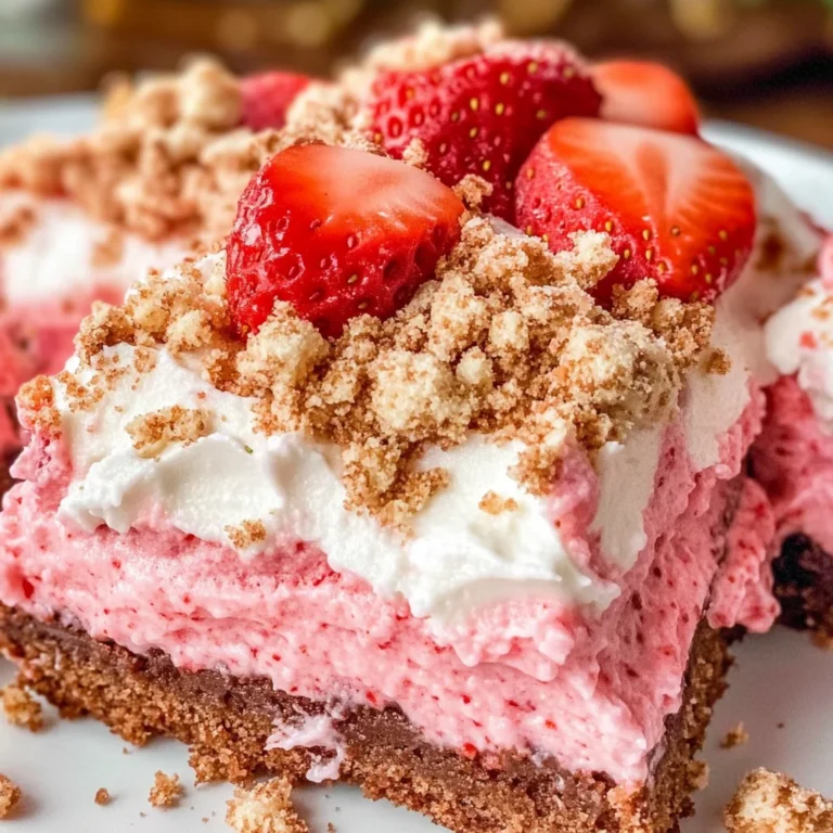 Strawberry Crunch Brownies