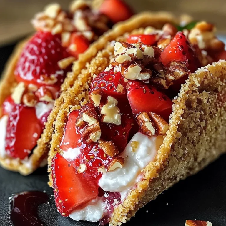 Strawberry Crunch Cheesecake Tacos