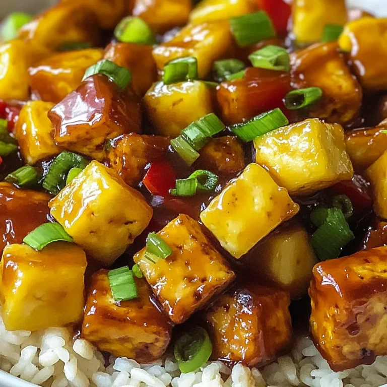 Vegan Pineapple Tofu